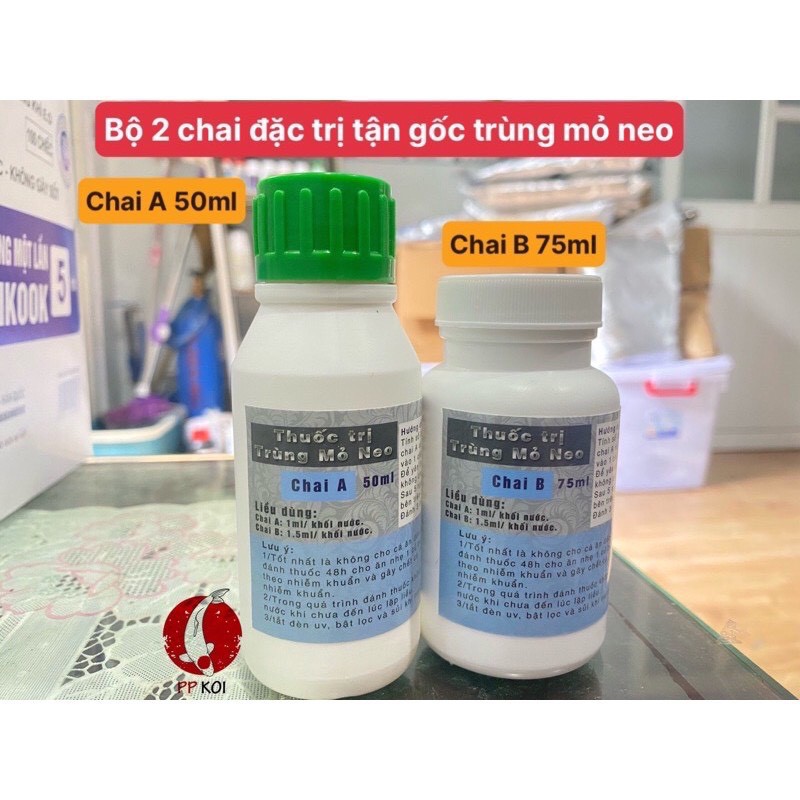 [Mã 155FMCGSALE giảm 7% - tối đa 100K đơn 500K] Thuốc Diệt tận gốc Ký Sinh Trùng Mỏ Neo trên Cá Koi, Cá Vàng, Cá Rồng