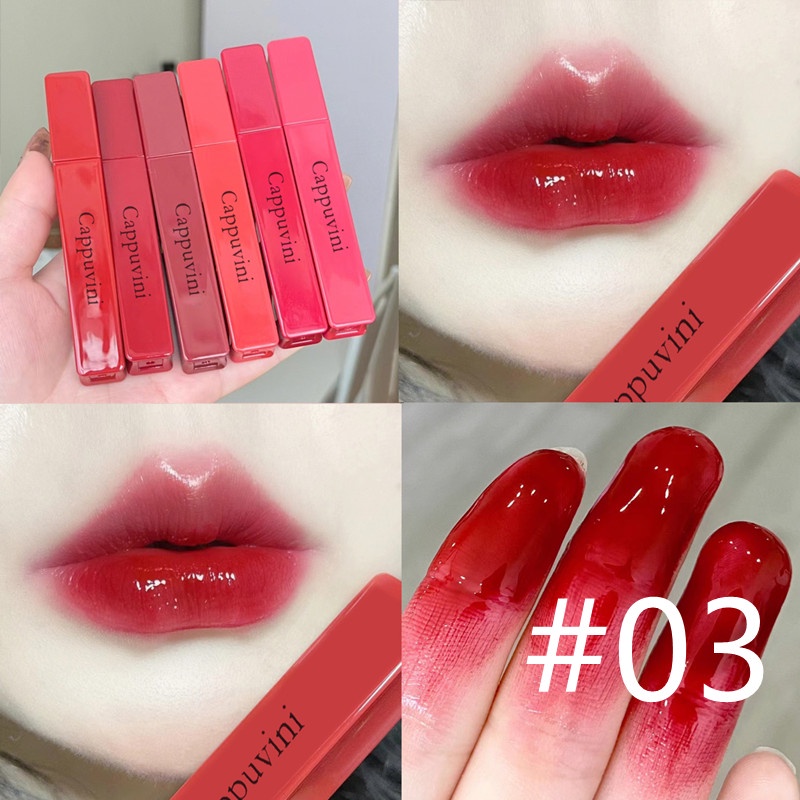 Son Kem Lì Kháng Nước CAPPUVINI 4g 6 Màu Lựa Chọn