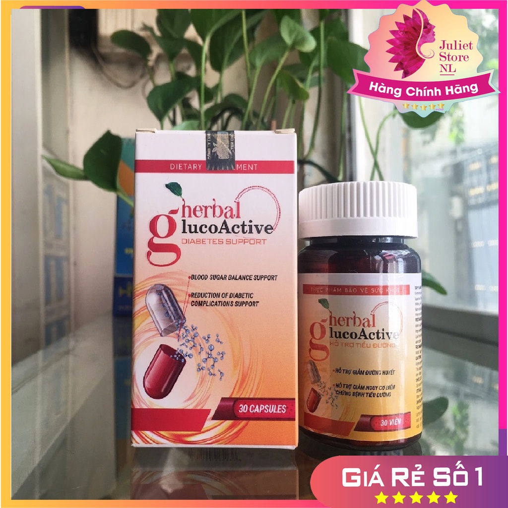 CHÍNH HÃNG HERBAL GLUCOACTIVE ĐẬP TAN NỖI LO TIỂU ĐƯỜNG ỔN ĐỊNH ĐƯỜNG HUYẾT TYPE 1 VÀ 2 PHÒNG NGỪA ĐỘT QUỴ HIỆU QUẢ .