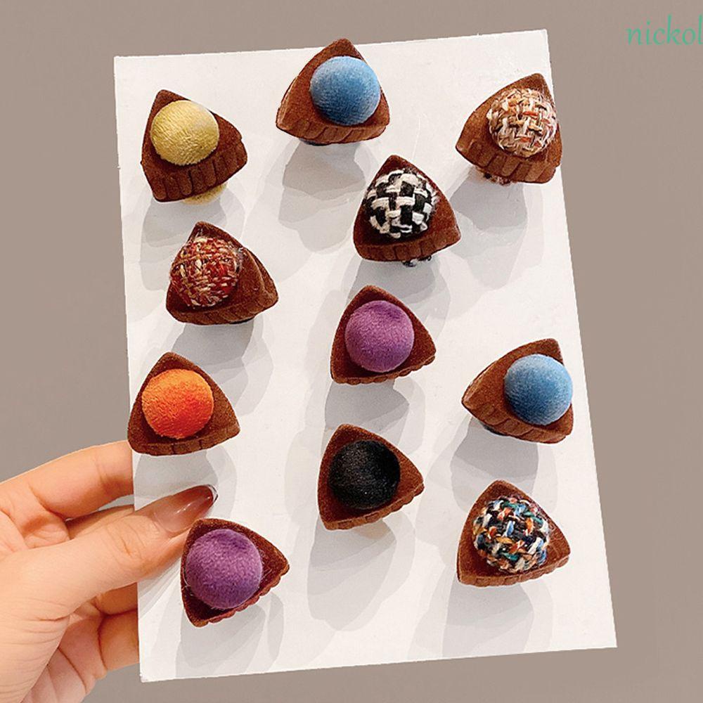 Kẹp Tóc Mini Hình Tai Mèo Hoạt Hình Nhiều Màu Phong Cách Hàn Quốc