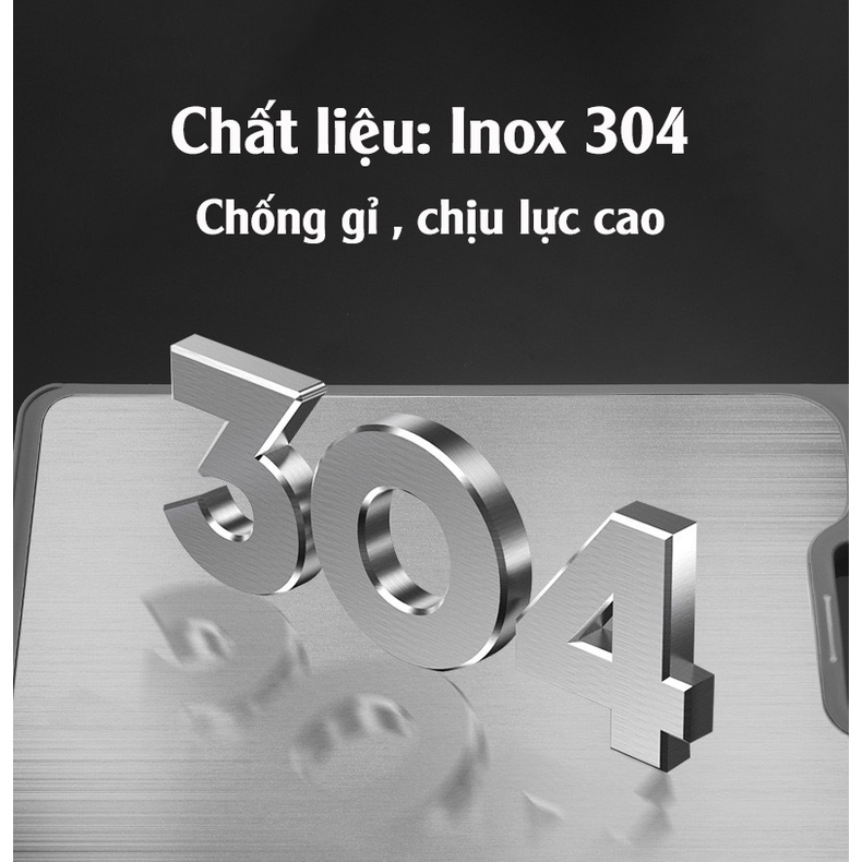 Thớt kháng khuẩn inox 2 mặt cao cấp có rãnh chống tràn, thớt cường lực cao cấp vệ sinh dễ dàng chống ẩm mốc