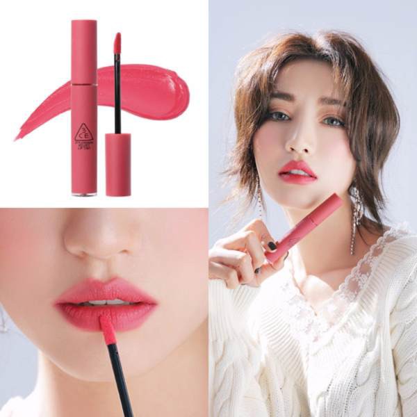 Son Kem Lì 3CE Velvet Lip Tint #PINK BREAK - Màu Hồng Đào Số 6 - 100% Chính Hãng