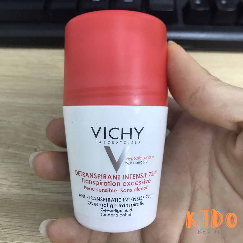Lăn khử mùi VICHY Deodorant Anti-Transpirant khử mùi 24h Vichy 50ml Lăn nách khử mùi hôi