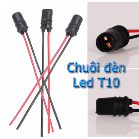 [Xả kho] - Đèn LED 6 bóng demi trang trí xi-nhan đồng hồ chân T10 bọc silicon chống nước sáng tỏa cực bền (có bảo hành)