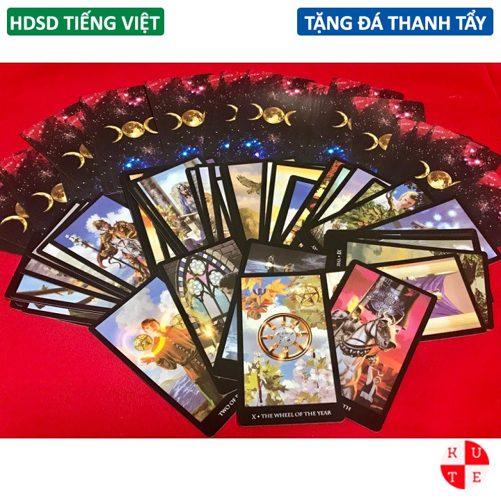 Bộ Bài Tarot Witches 78 Lá Bài Tặng Link Hướng Dẫn Tiếng Việt Và Đá Thanh Tẩy