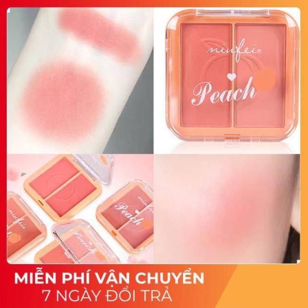 [FREESHIP]  Phấn má hồng 2 ngăn Minfei Peach hàng Nội Địa Trung MFP4