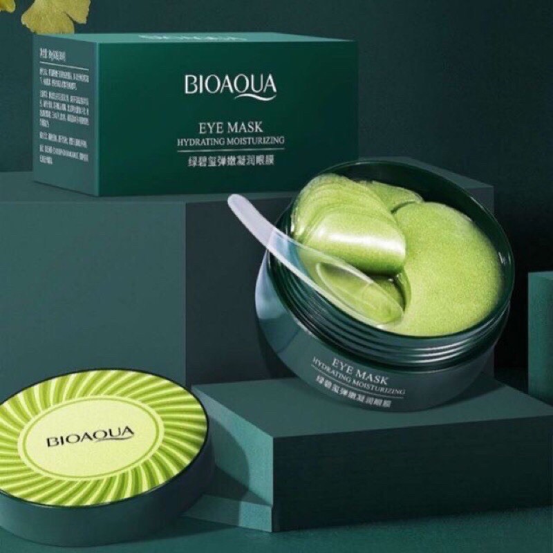 Hộp 60 miếng MẶT NẠ MẮT Tảo Biển BIOAQUA / COLLAGEN VÀNG 24 | Thế Giới Skin Care