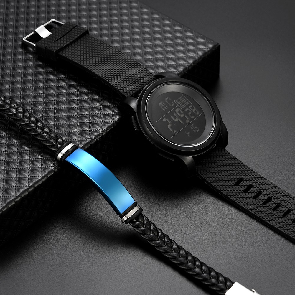 Set 2 Đồng Hồ Điện Tử Dạ Quang Phong Cách Thể Thao