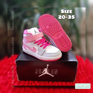 AIR JORDAN Giày Thể Thao Nike Thiết Kế Năng Động Hợp Thời Trang Cho Bé Gái 1-9 Tuổi