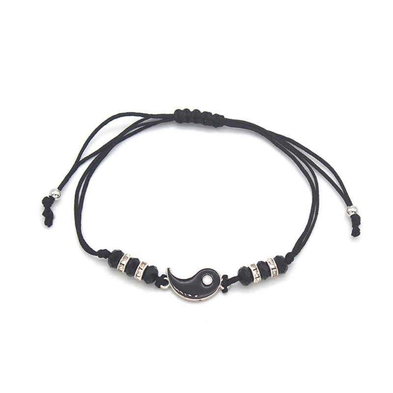 Flgo Vòng Tay Âm Dương Có Thể Điều Chỉnh Dây Cho Bạn Thân Bạn Trai Bạn Gái