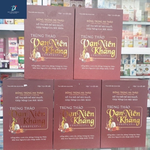 Đông Trùng Thảo Vạn Niên Khang-Bổ Khí Huyết,Tăng Sức Đề Kháng,Giảm Mệt Mỏi,Suy Nhược Cơ Thể