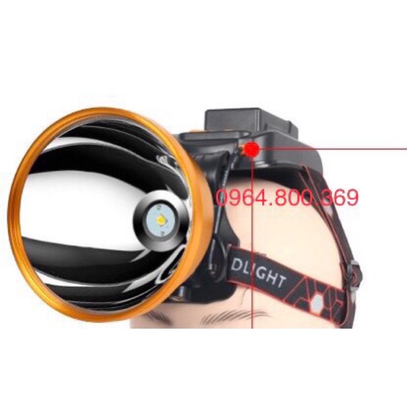 Đèn pin đội đầu siêu sáng 700W 12h sáng Mã k400