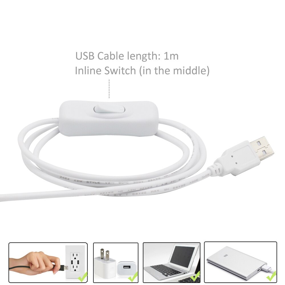 Dây Đèn led smd 2835 5Vria led usb tv 1m 2m 3m 4m 5m Chống Thấm Nước Có Công Tắc Dành Cho tv ambilight