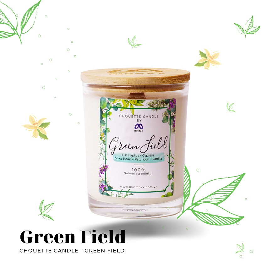 Ly nến thơm Chouette Candle CHC0990 Green Field 182g