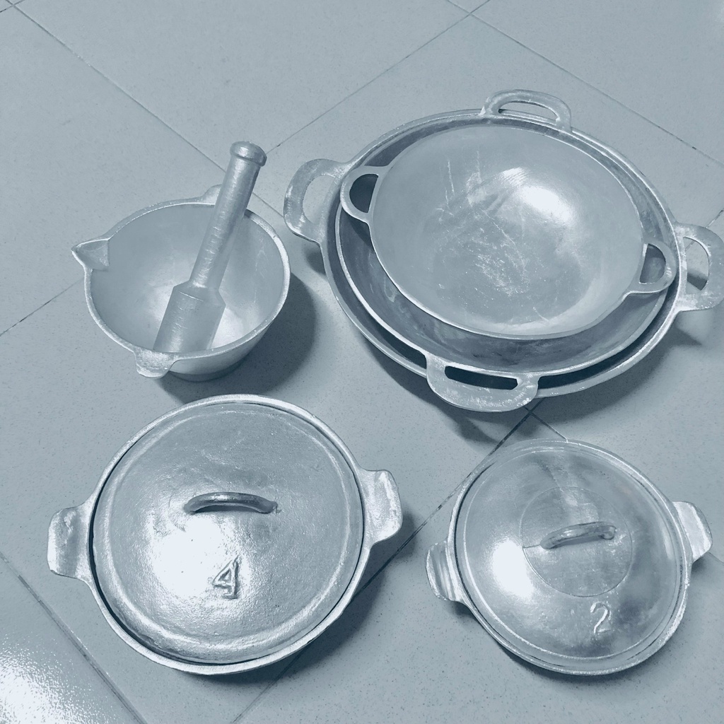 Chảo gang đúc thủ công Size 25cm 30cm 34cm