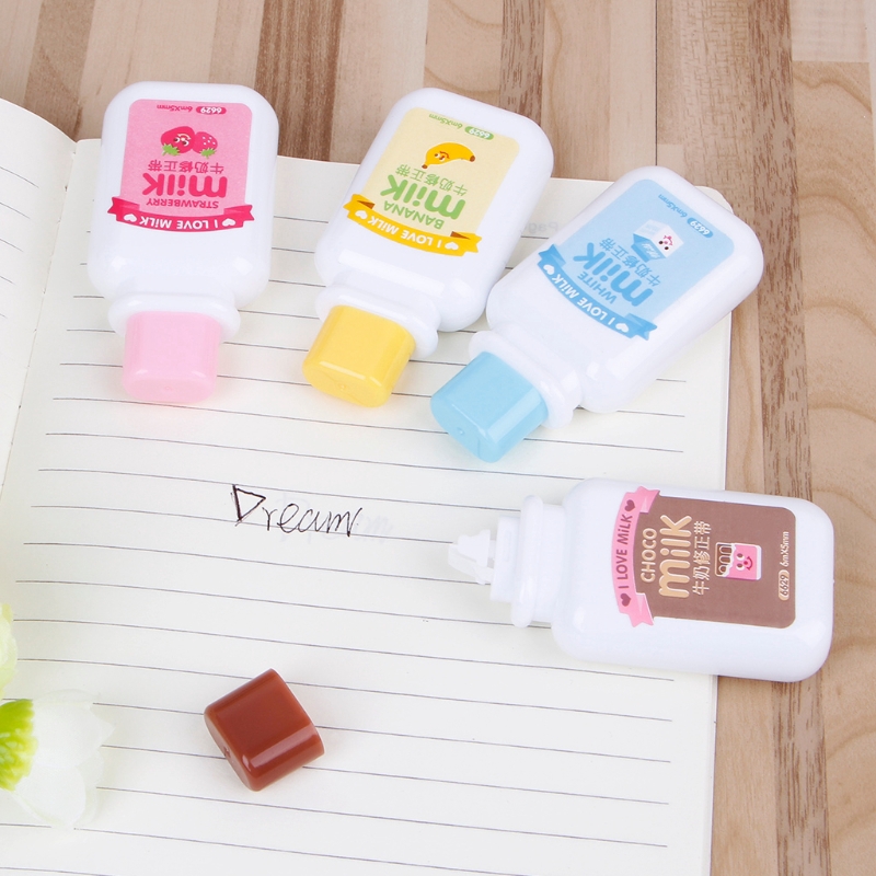 Bút xóa giấy hình hộp sữa thích hợp dùng trong văn phòng và trường học