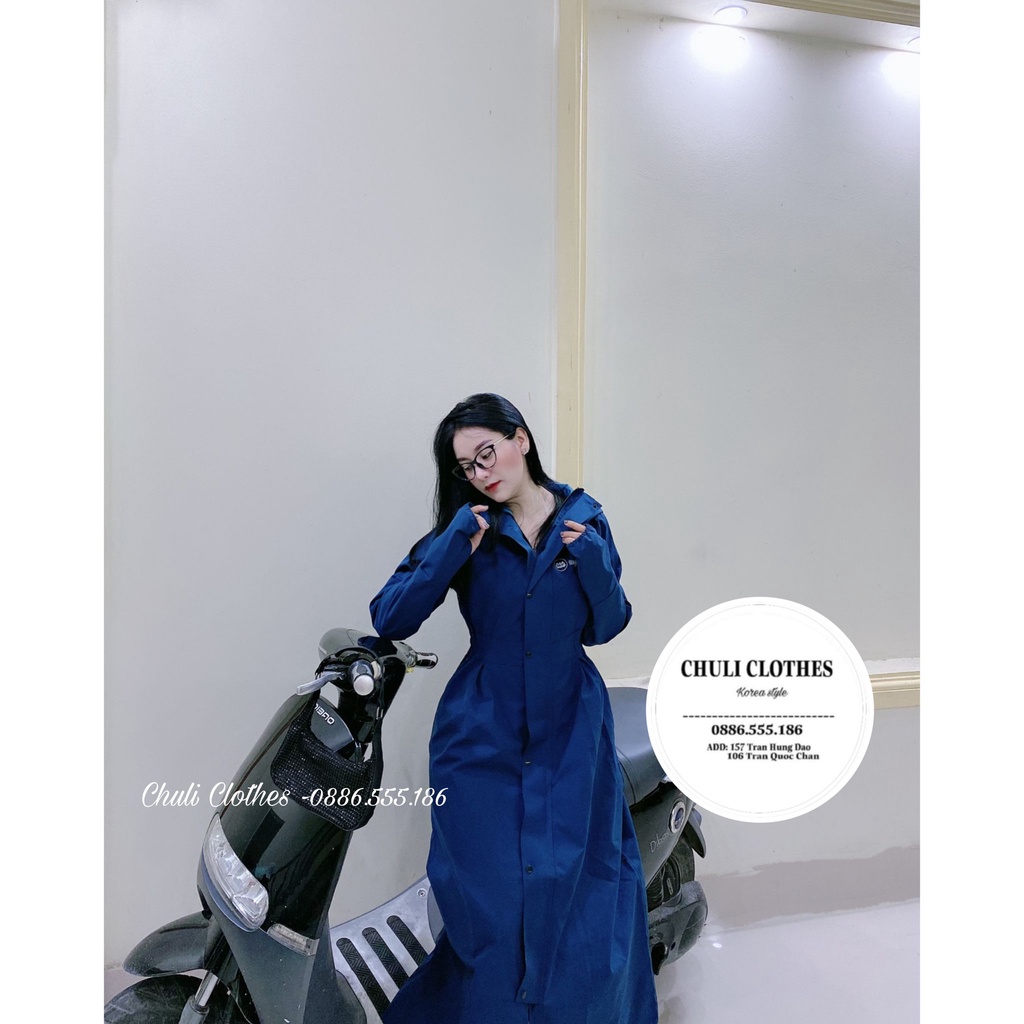 Bảng size L - Áo mưa mangto nữ 2 lớp cao cấp dáng xòe không xẻ sau đi mưa đi gió 2022