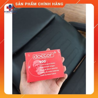 Hộp 100 Lưỡi dao mổ DOCTOR số 11 Dùng phẫu thuật trong y tế, Spa