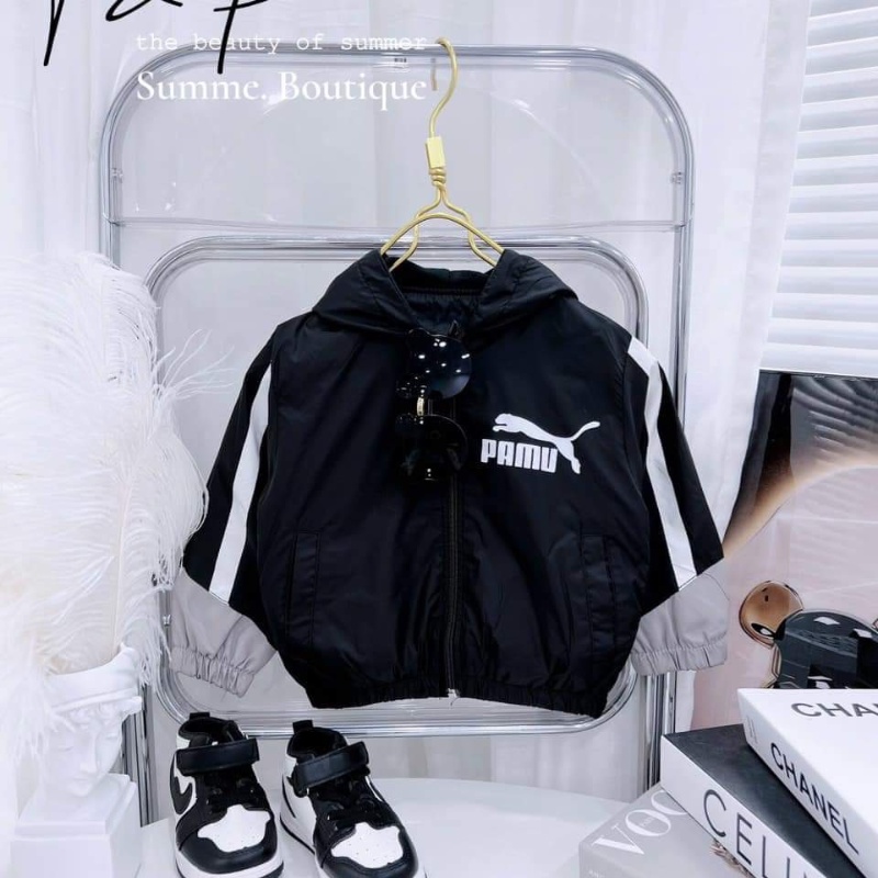 Áo gió cho bé trai, áo khoác trẻ em mặc mùa đông Xu Xu Kids size từ 6 đến 16kg