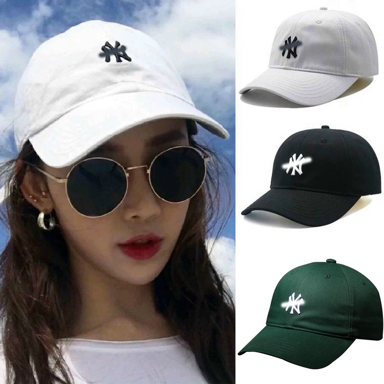 Mũ lưỡi trai thêu chữ NY unisex nam nữ Hàn Quốc đẹp rẻ - Nón kết