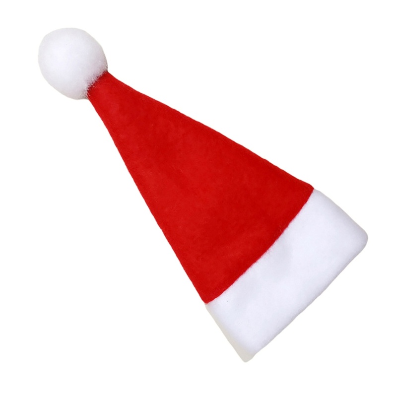 Set 30 Vỏ Bọc Chai Nước Hình Nón Ông Già Noel Màu Bạc