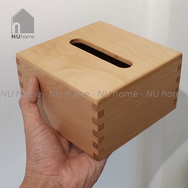 nuhome.vn | Hộp giấy Vuông - Bako, được thiết kế đơn giản bằng chất liệu gỗ cao cấp