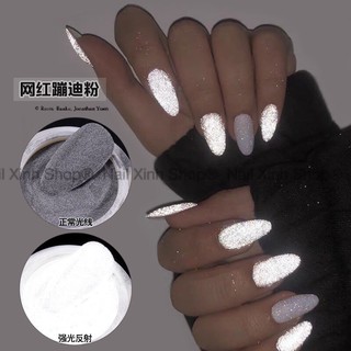 Bột kim tuyến dạ quang, nhũ mịn phát quang, phụ kiện nail chuyên dụng nail salon