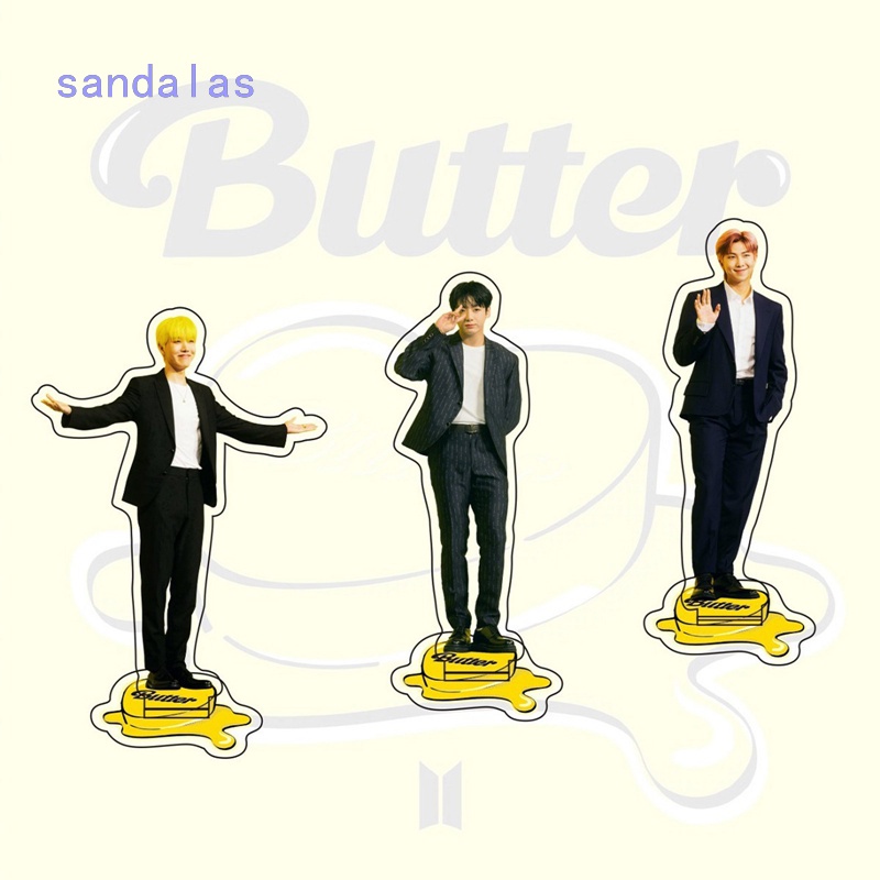 Giá đỡ trưng bày tấm ảnh bằng acrylic hình nhóm nhạc BTS Jungkook Jimin Suga V Jhope Jin Rm