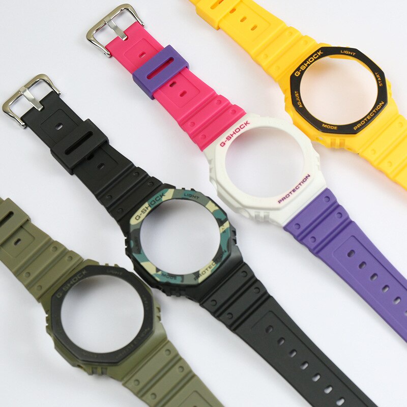 Dây đeo silicon thay thế cho đồng hồ Casio Ga-2100 G-Shock Ga-2110