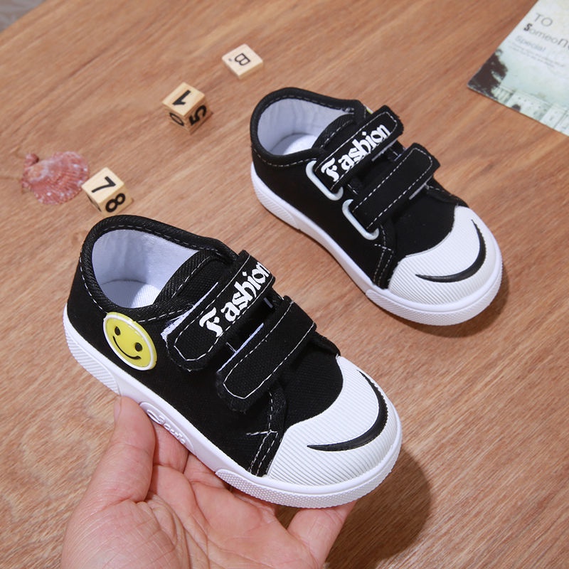 Giày Thể Thao Vải Canvas Phong Cách Hàn Quốc Thời Trang Xuân Thu Cho Bé 1-3-4 Tuổi