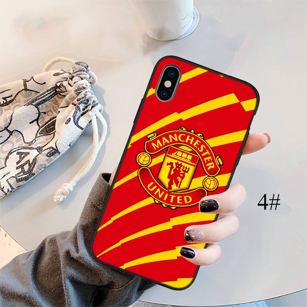 Ốp điện thoại silicon in logo Manchester United Wzi77 thích hợp cho Iphone 13 12 Pro Max Mini Xs Max X