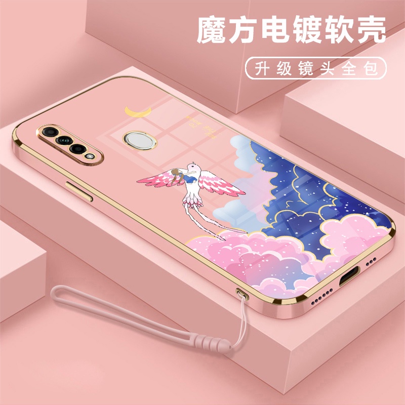 Ốp Điện Thoại Silicon Mạ Hình Cô Gái Cho Oppo A37 Oppo A57 Oppo A39 Oppo A57 2020 Oppo A59/F1s Oppo A31 2020 Oppo A55 4G