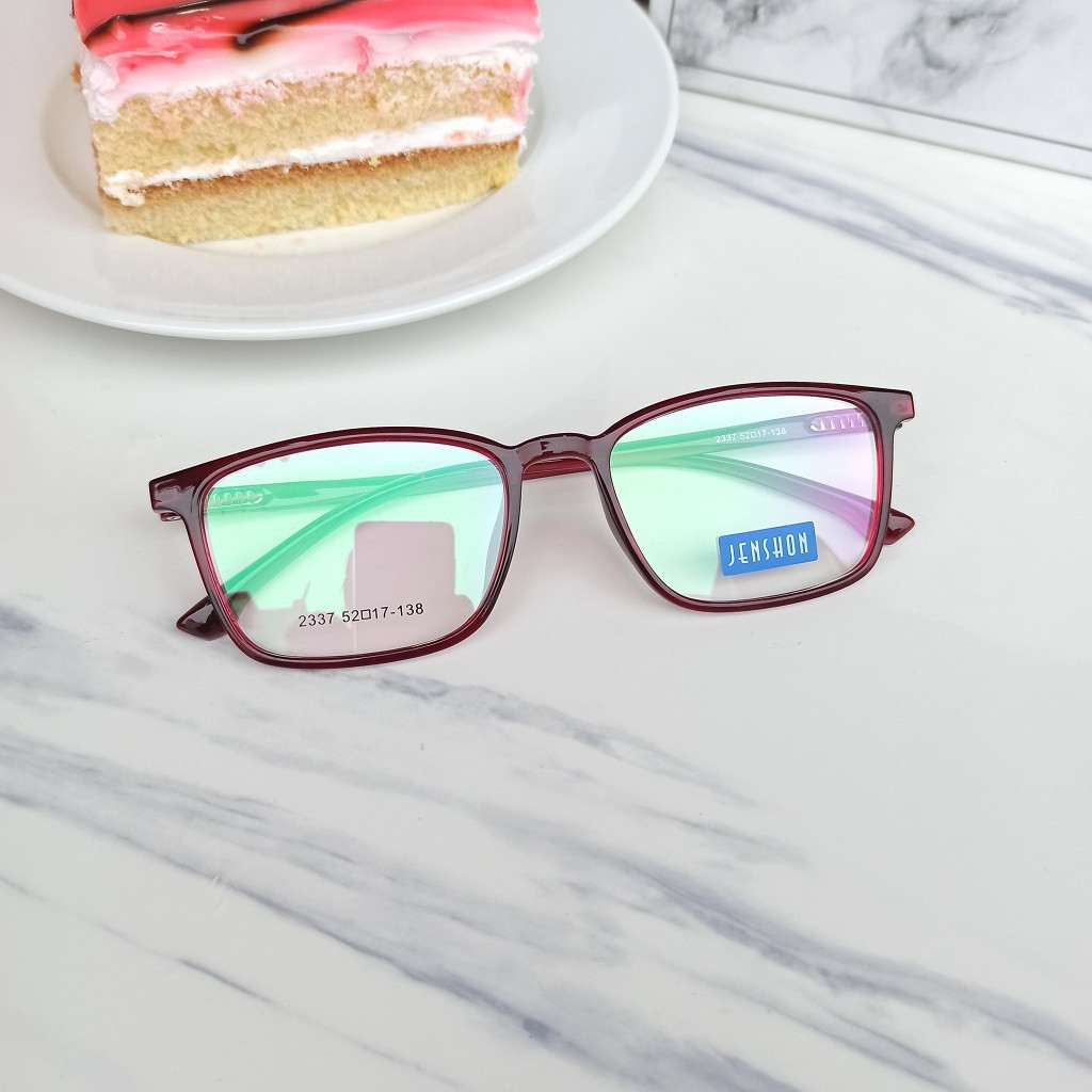 [Gía siêu rẻ] Gọng kính vuông nhựa dẻo 12156 nhận cắt cận viễn loạn