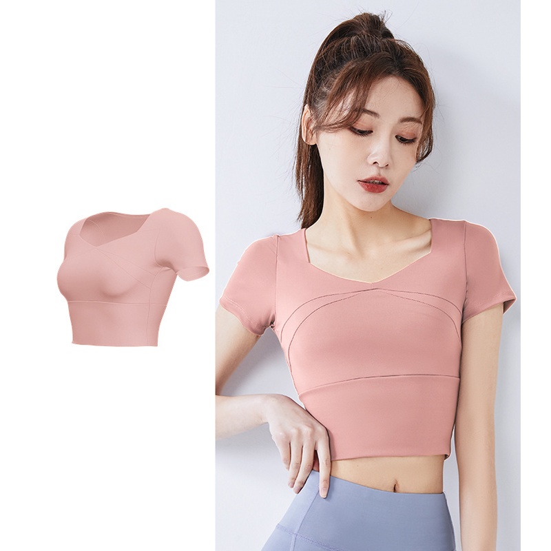 Áo Thun Thể Thao Ngắn Tay Thoáng Khí Nhanh Khô 3 Ngày Cho Nữ