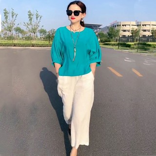 Set quần áo đũi nữ mặc mát mẻ - đơn giản cho chị em mùa hè năm nay