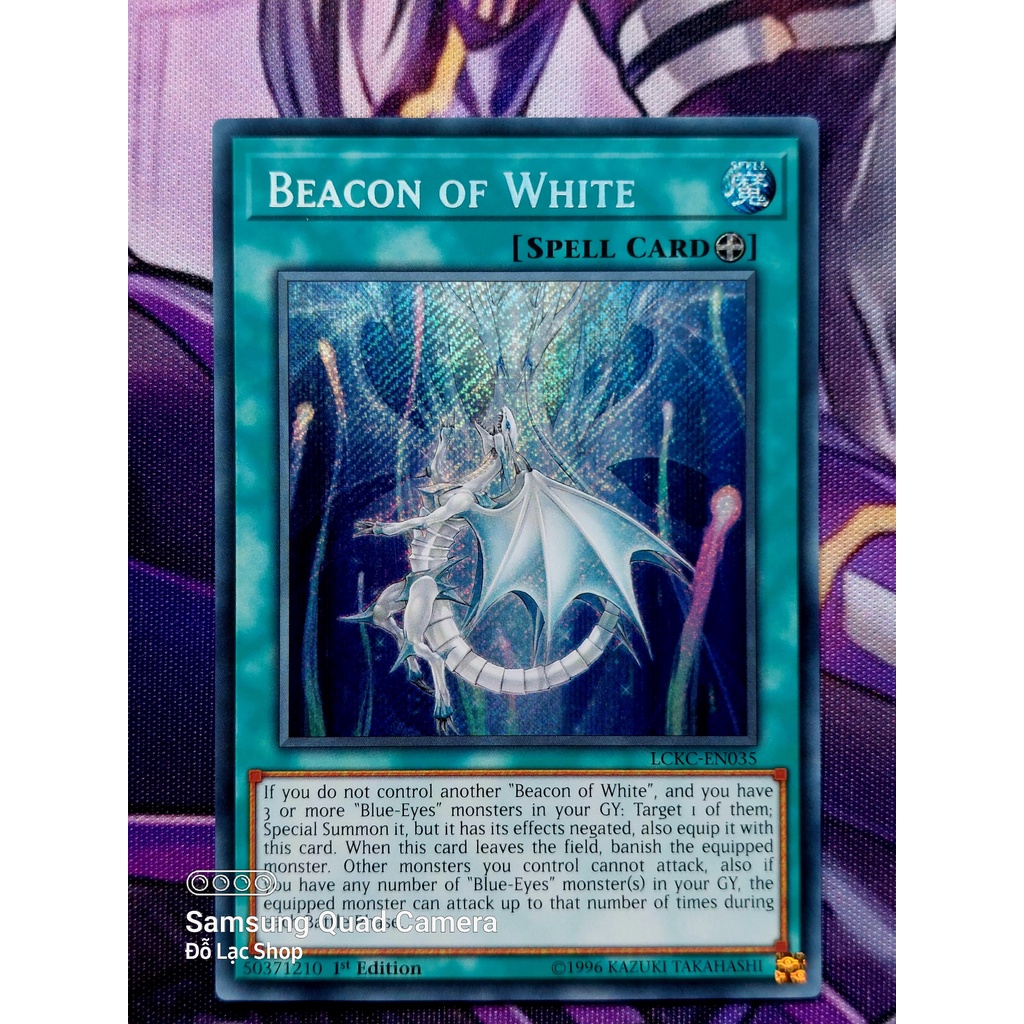 THẺ BÀI YUGIOH Spell -Beacon of White - LCKC-EN035 - Secret Rare