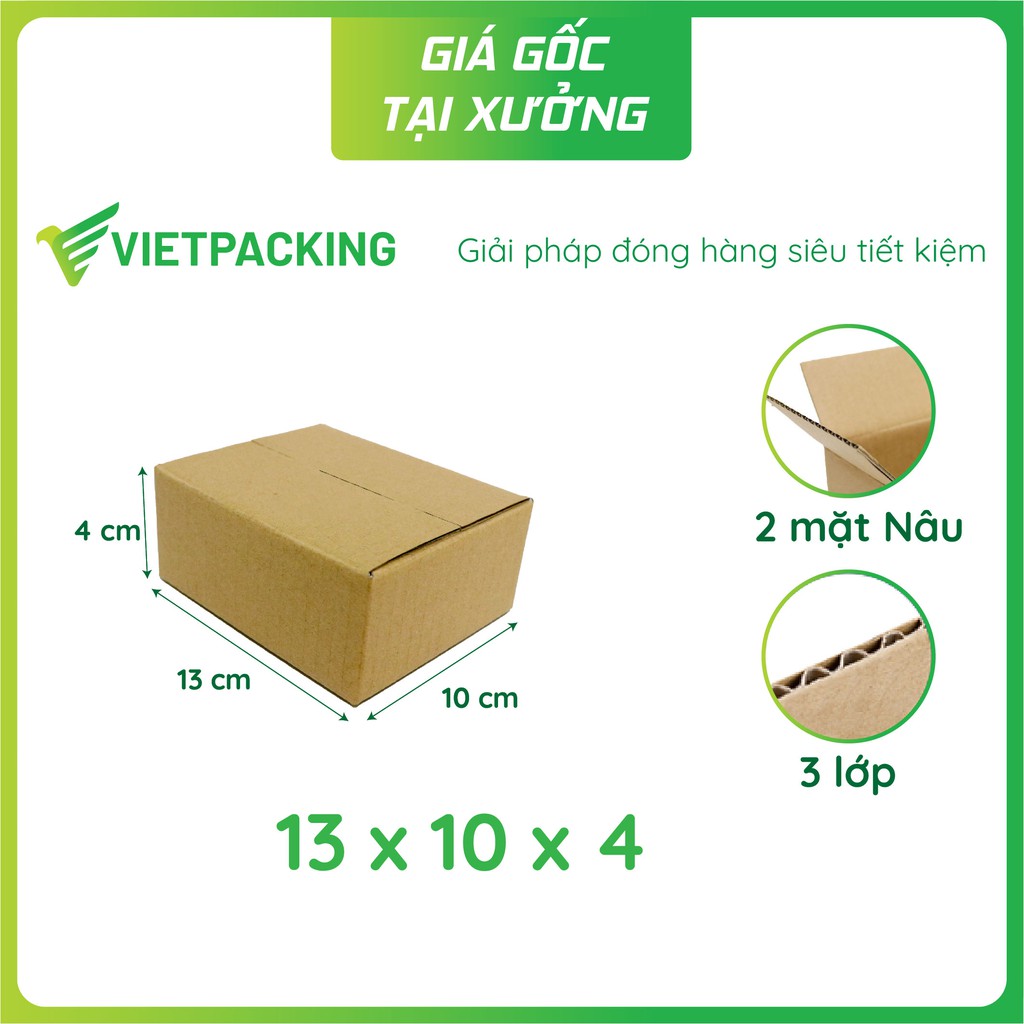 13x10x4 - 50 hộp carton nhỏ tiện lợi V055