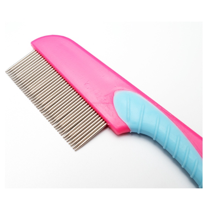 Lược chải bọ chét cho chó mèo hàng tốt răng lược hợp kim không gỉ (Hàng chuẩn như hình)