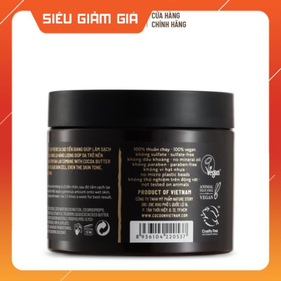 [FREE SHIP-HÀNG CHÍNH HÃNG] Cà phê Đắk Lắk làm sạch da chết cơ thể Cocoon 200ml | BigBuy360 - bigbuy360.vn