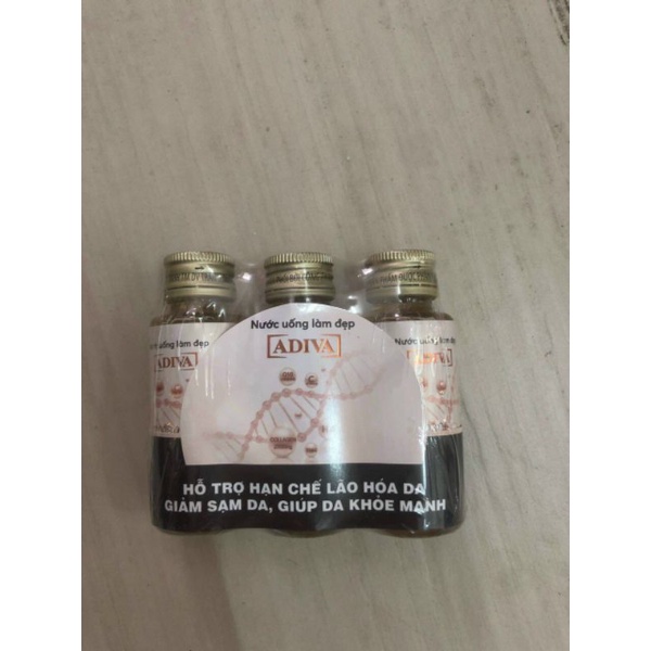 0Nước Uống Làm Đẹp Da ADIVA Collagen - Block 3 Chai