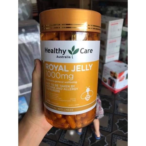 [ HÀNG CHÍNH HÃNG ]Sữa Ong Chúa Healthy Care Royal Jelly Úc 1000mg Lọ 365v
