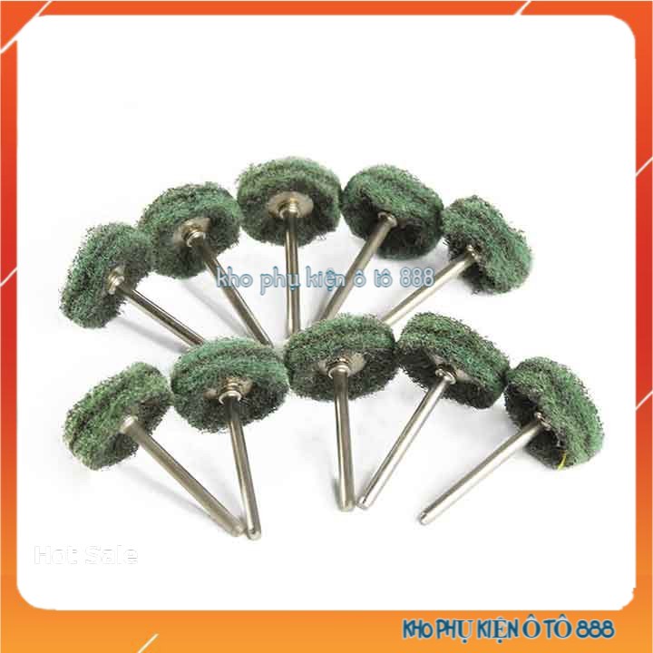 Chổi Đánh Bóng Mini Trục 3mm Sợi Rối Nỉ Mài Đầu Chà Nhám