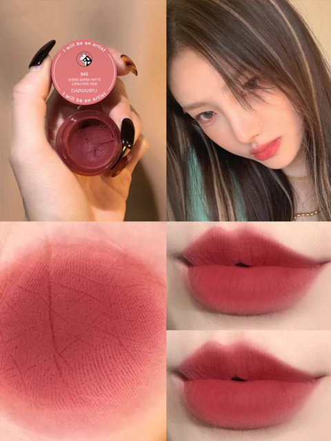 [Hàng mới về] Son Môi Màu Lì Nude Lâu Trôi Chống Thấm Nước Kèm Cọ Trang Điểm | BigBuy360 - bigbuy360.vn
