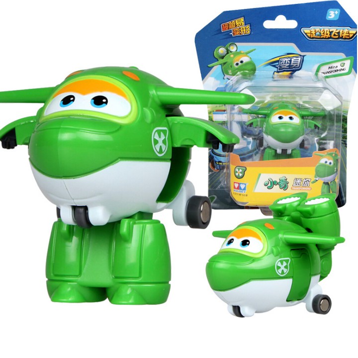 Đội bay siêu đẳng Super wings mô hình Mira Rái Cá máy bay cỡ nhỏ đồ chơi trẻ em