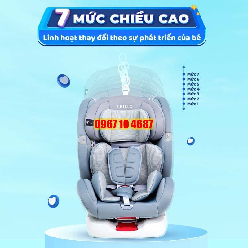 Ghế ngồi ôtô cho bé CHILUX ROY 360 An toàn, tiện lợi cùng bé đồng hành trên mọi nẻo đường