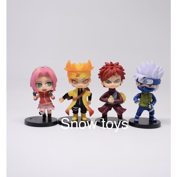 Mô hình Naruto - Bán lẻ tùy chọn 12 mẫu Naruto Kakashi Rock Lee Orochimaru Itachi Shikamaru Tsunade Sasori - Cao 7~8cm