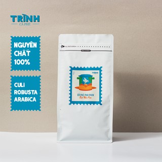 Cà phê bột nguyên chất Culi Robusta Arabica 500gr rang mộc vị truyền thống đậm đà thơm nồng cafe pha phin từ Trình cà