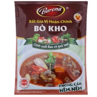 Xốt gia vị hoàn chỉnh bò kho Barona gói 80g