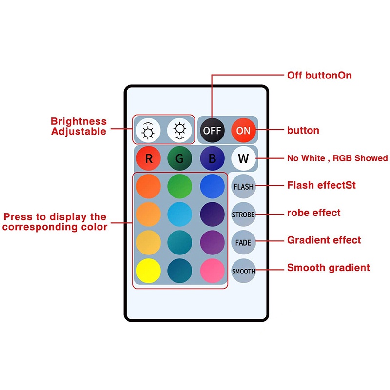 Dây đèn LED RGB 2835 5V dùng cho trang trí giáng sinh Halloween phòng ngủ máy tính TV