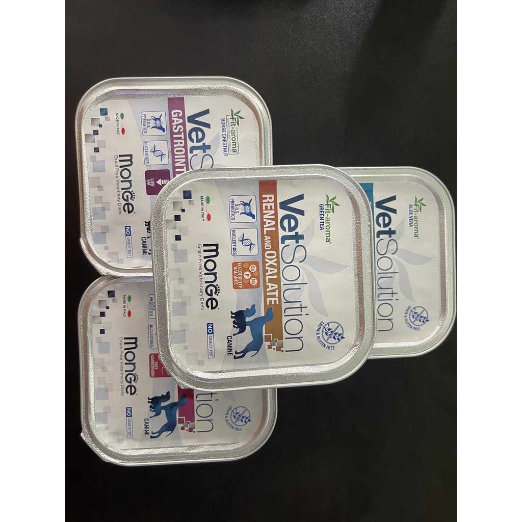 Xả date 6.8.2023 - Pate Monge VetSolution Renal and Oxalate hỗ trợ chức năng thận và điều trị sỏi Oxalate cho chó 150g
